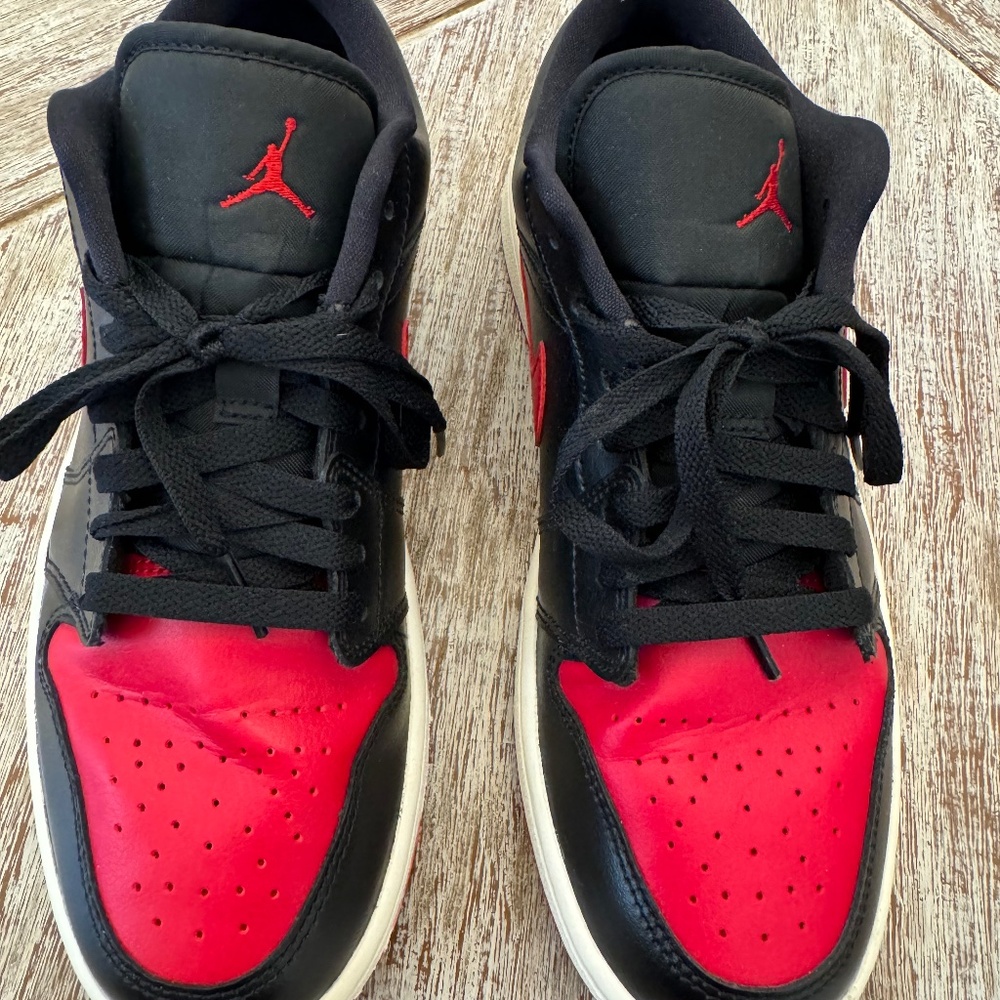 Black/Red Jordans